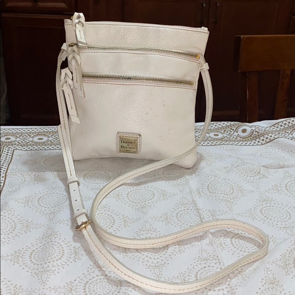 Dooney & Bourke White Leather Crossbody